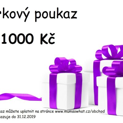 Dárkový poukaz 1000 Kč