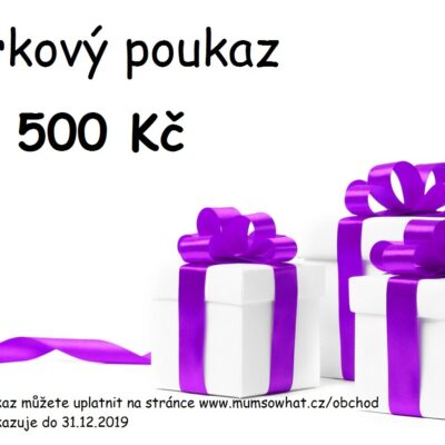 Dárkový poukaz 500 Kč