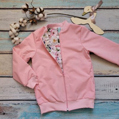 Softshellová bunda "Růžová, vel. 128"