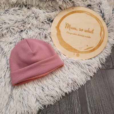 Zimní čepička "Starorůžová 42/45"