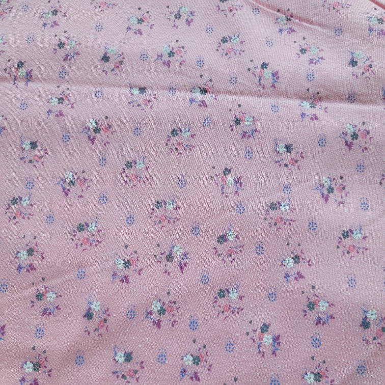 drobné květy teplákovina