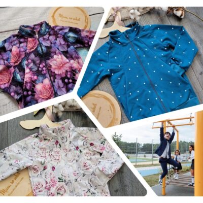 mikina na zip se stojáčkem