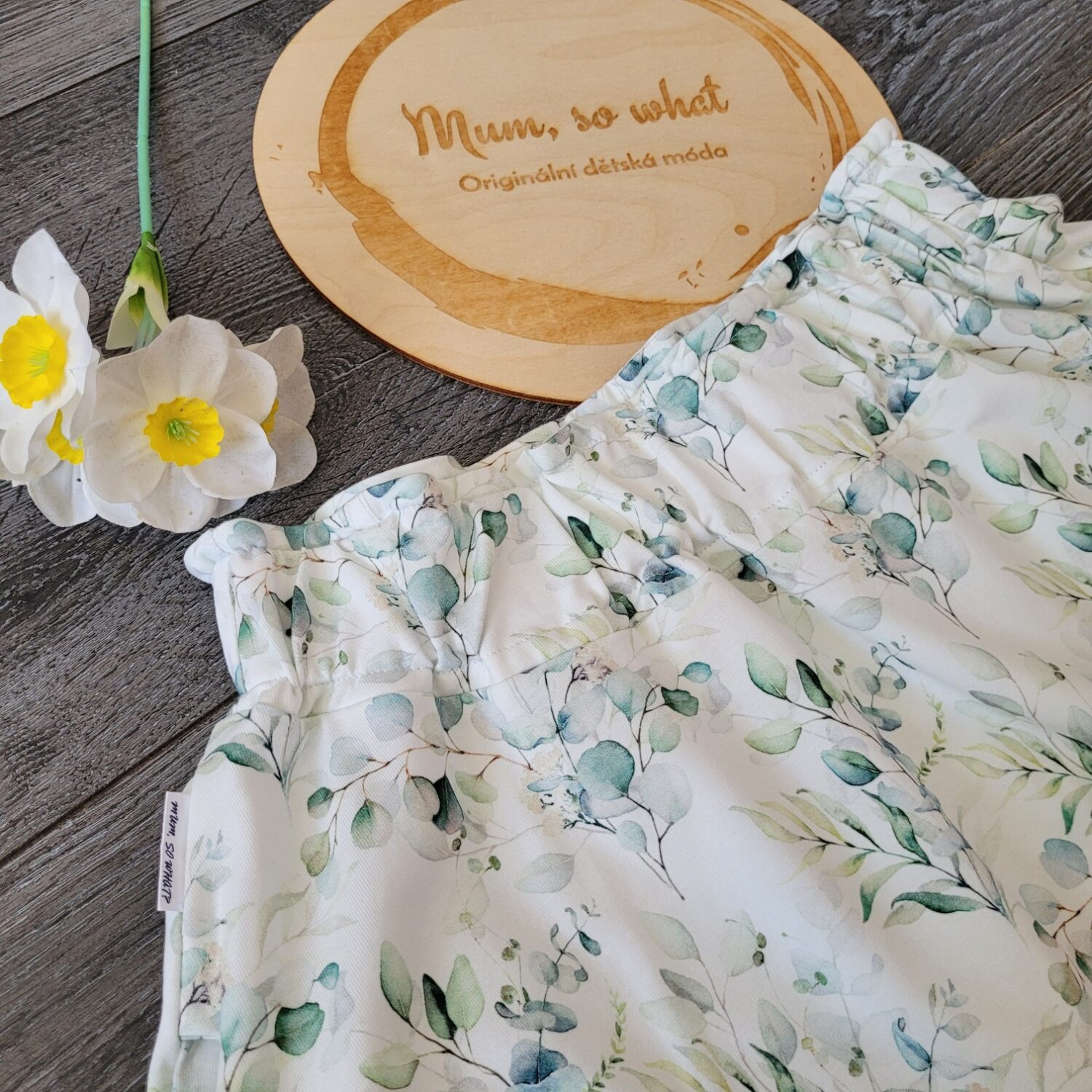 sukně, "eukalypt, vel. s/m"