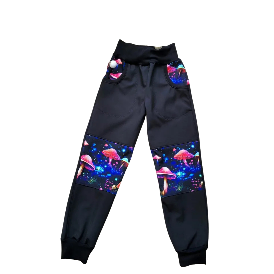 softshelové kalhoty houby